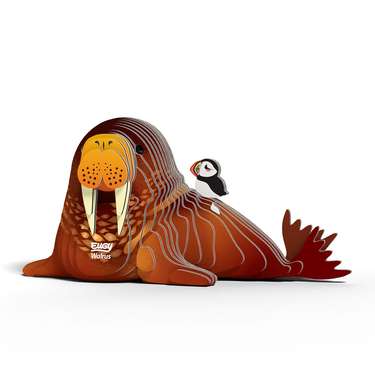 Eugy Walrus 3-D Cardboard Model Kit