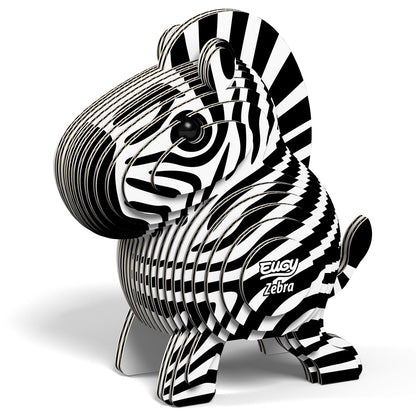 Eugy Zebra 3-D Cardboard Model Kit