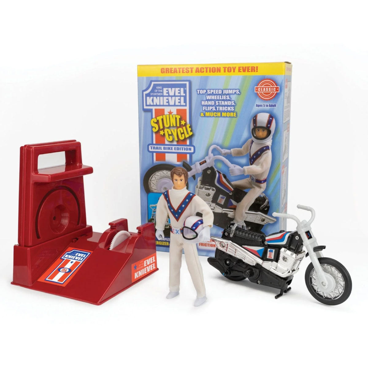 Evel Knievel Stunt Cycle - Black Trail Bike Edition