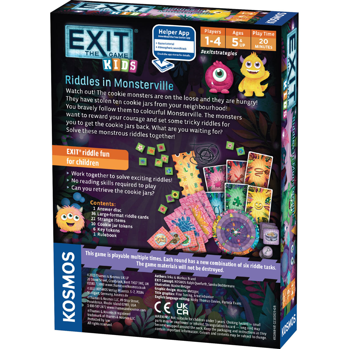 EXIT The Game Kids Riddles in Monsterville by Thames & Kosmos