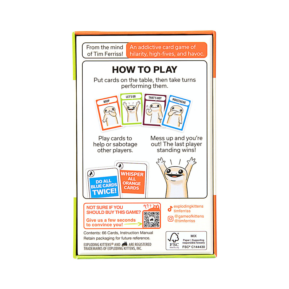 Coyote Card Game from Tim Ferriss and Exploding Kittens