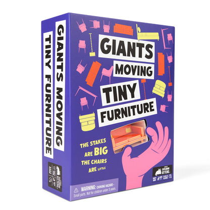 Giants Moving Tiny Furniture Party Game from Exploding Kittens