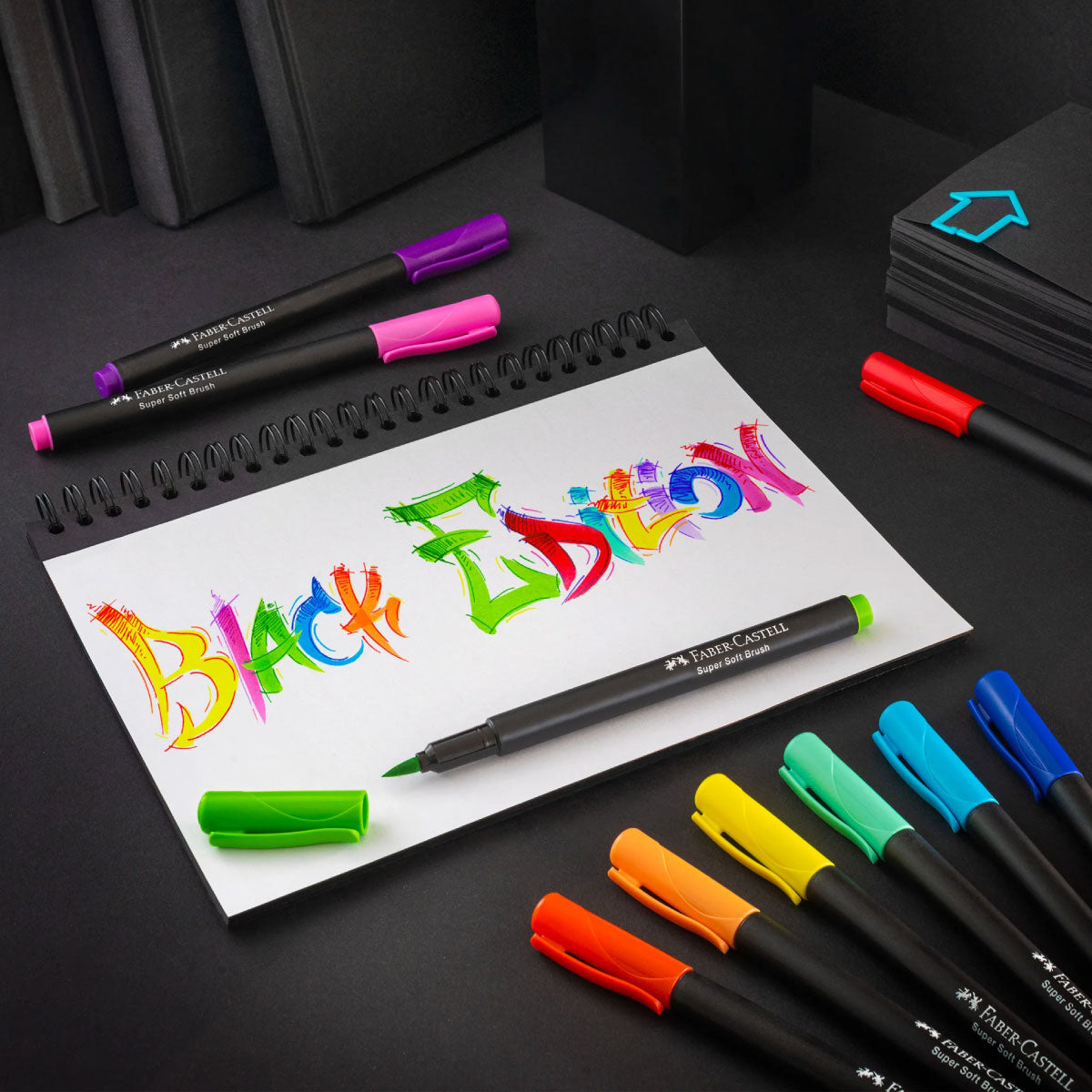 Faber Castell Black Edition Brush Pens 20 Colors