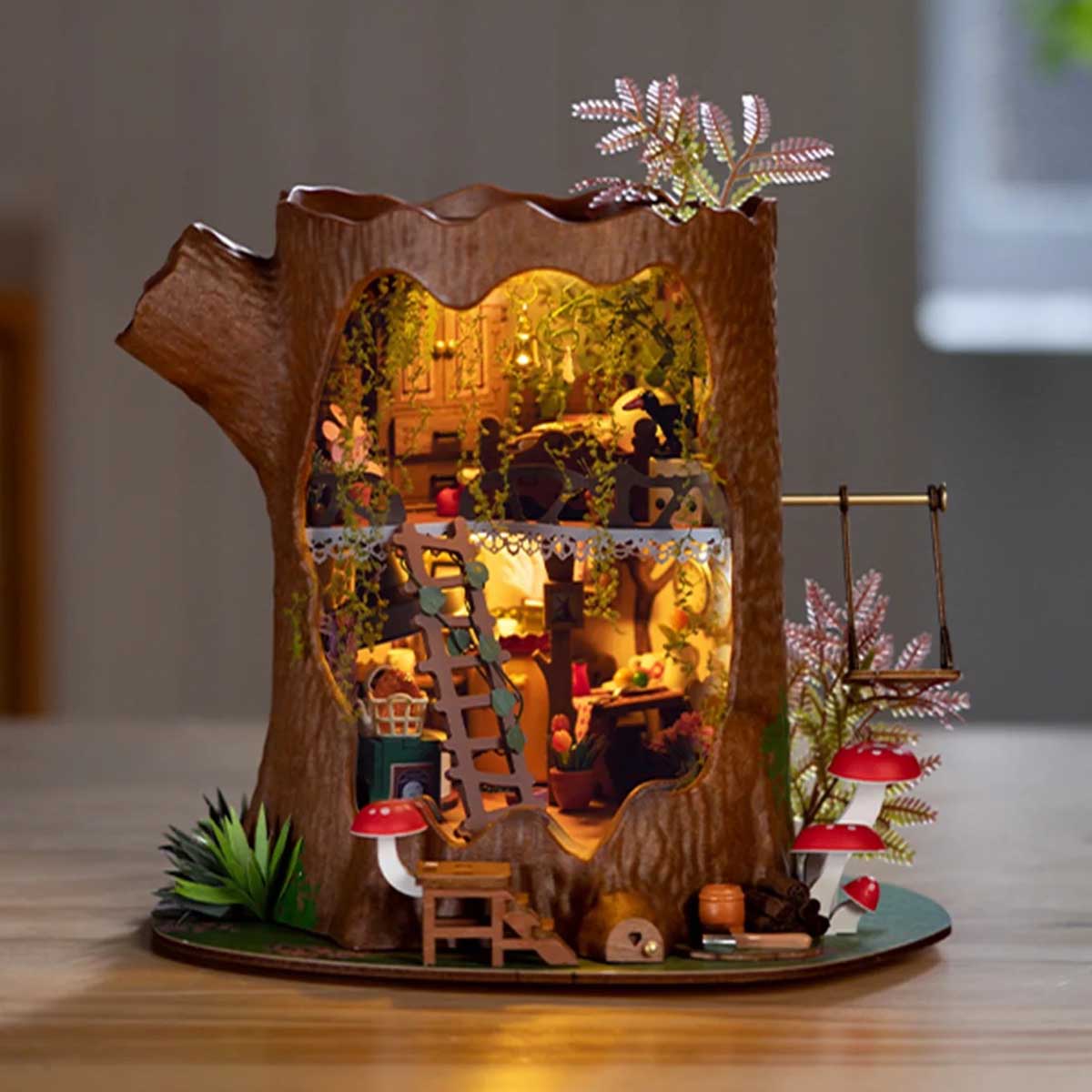 DIY Miniature House Kit - Fairytale Tree House - Hands Craft