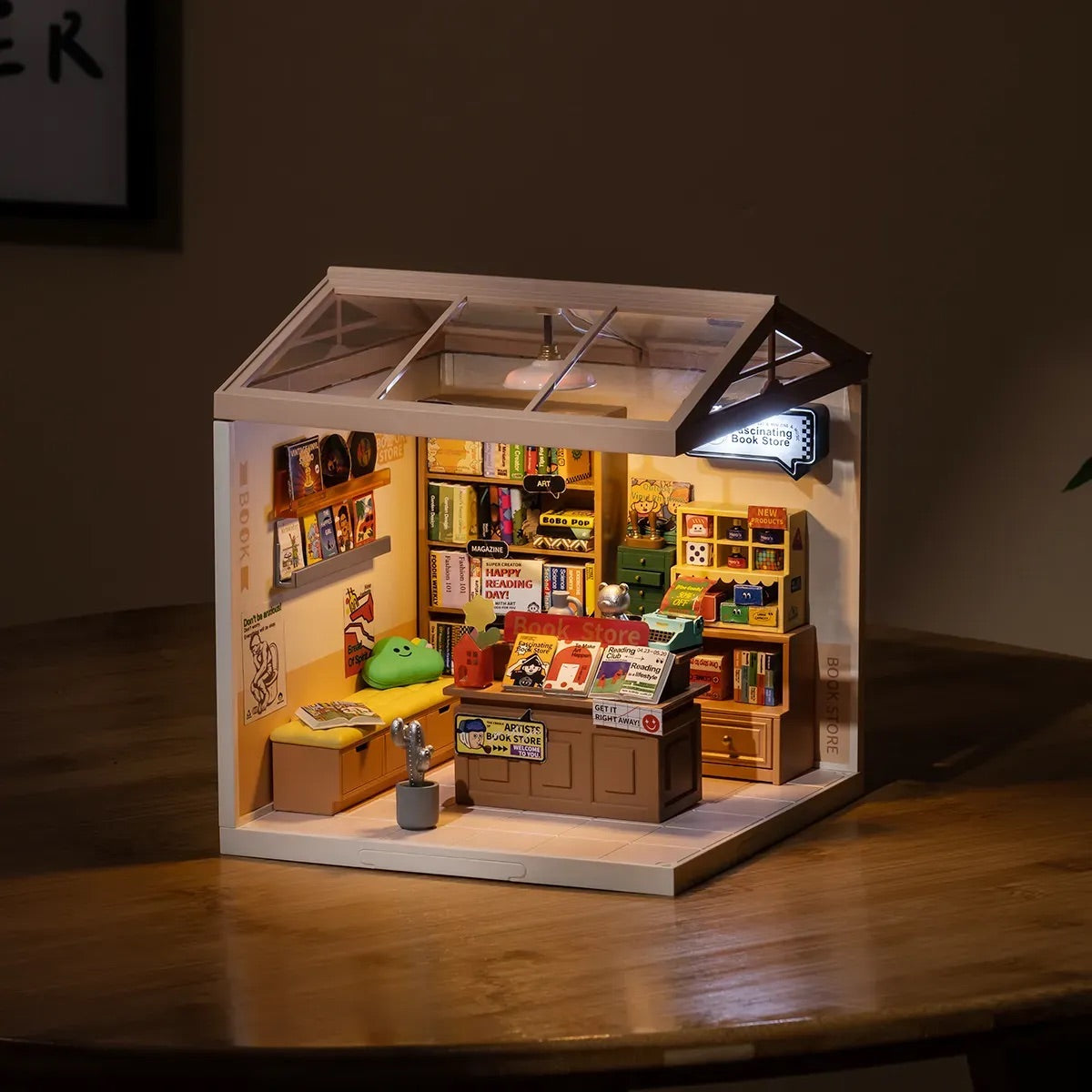 Hands Craft DIY Miniature House Kit - Fascinating Book Store