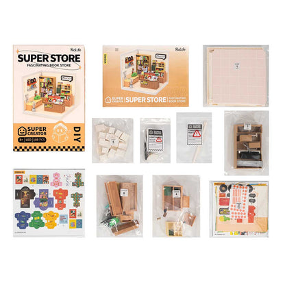 Hands Craft DIY Miniature House Kit - Fascinating Book Store
