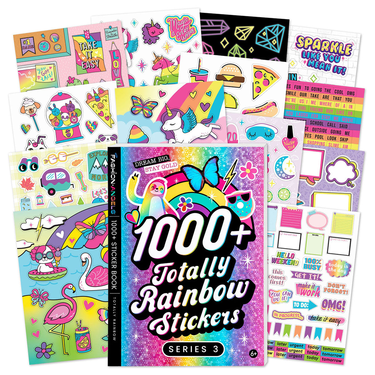 Fashion Angels 1000+ Totally Rainbow Stickers Book Series 3