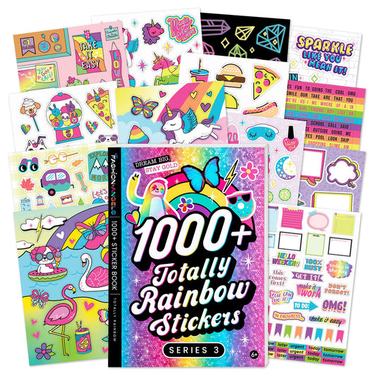 Fashion Angels 1000+ Totally Rainbow Stickers Book Series 3