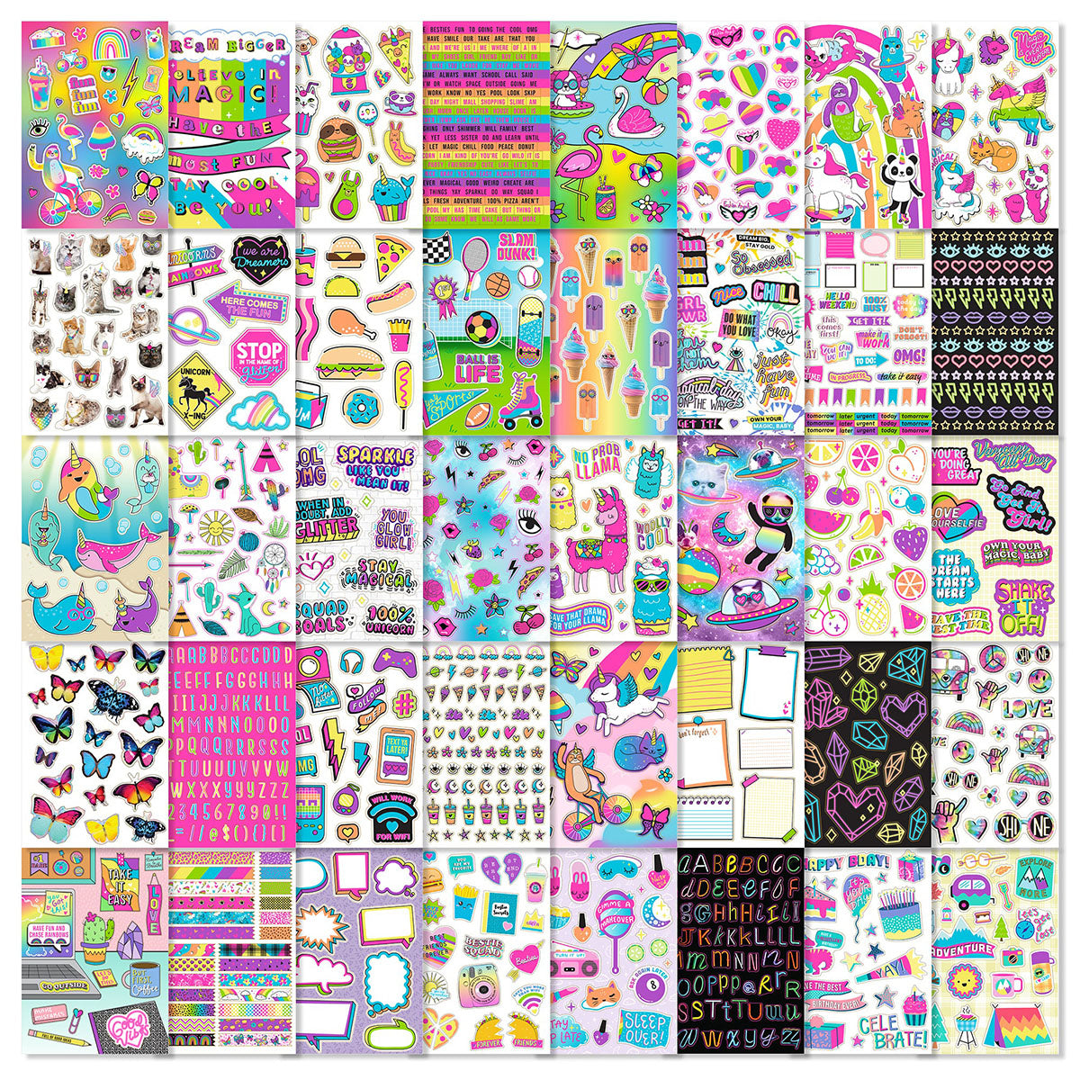 Fashion Angels 1000+ Totally Rainbow Stickers Book Series 3