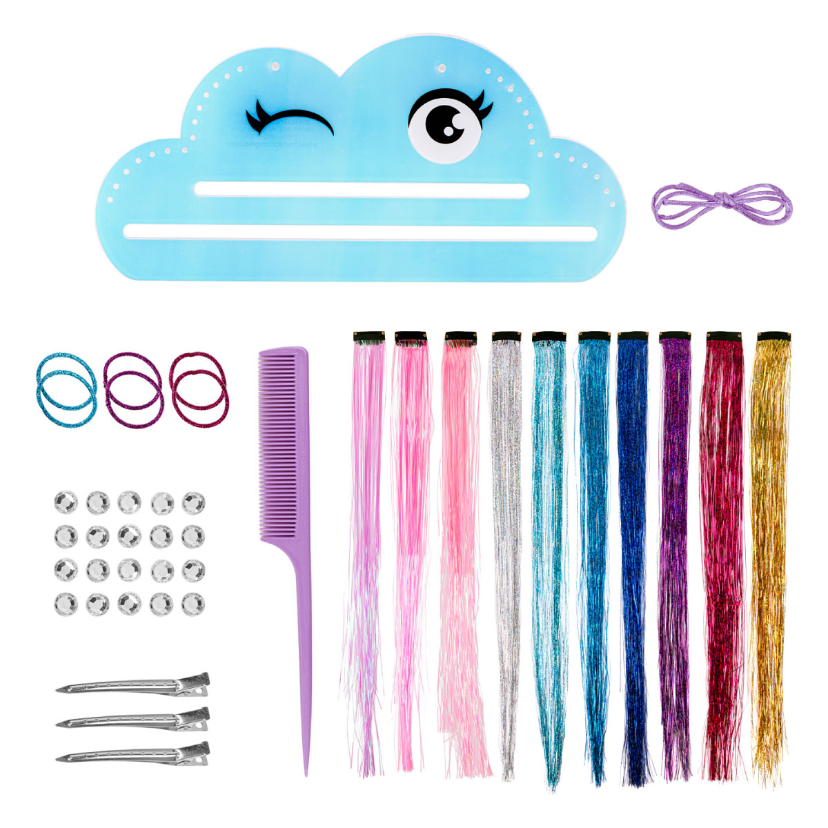 Shimmer & Style Tinsel Hair Styling Kit