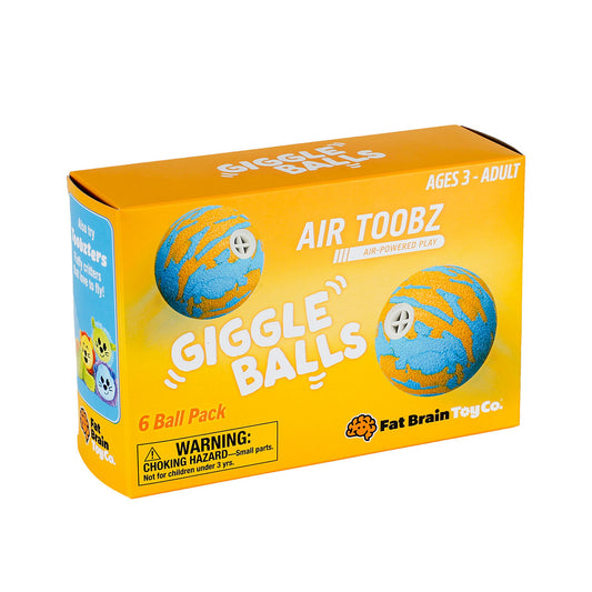 Fat Brain Toy Co Air Toobz Accessory - Giggle Balls 6 Pack