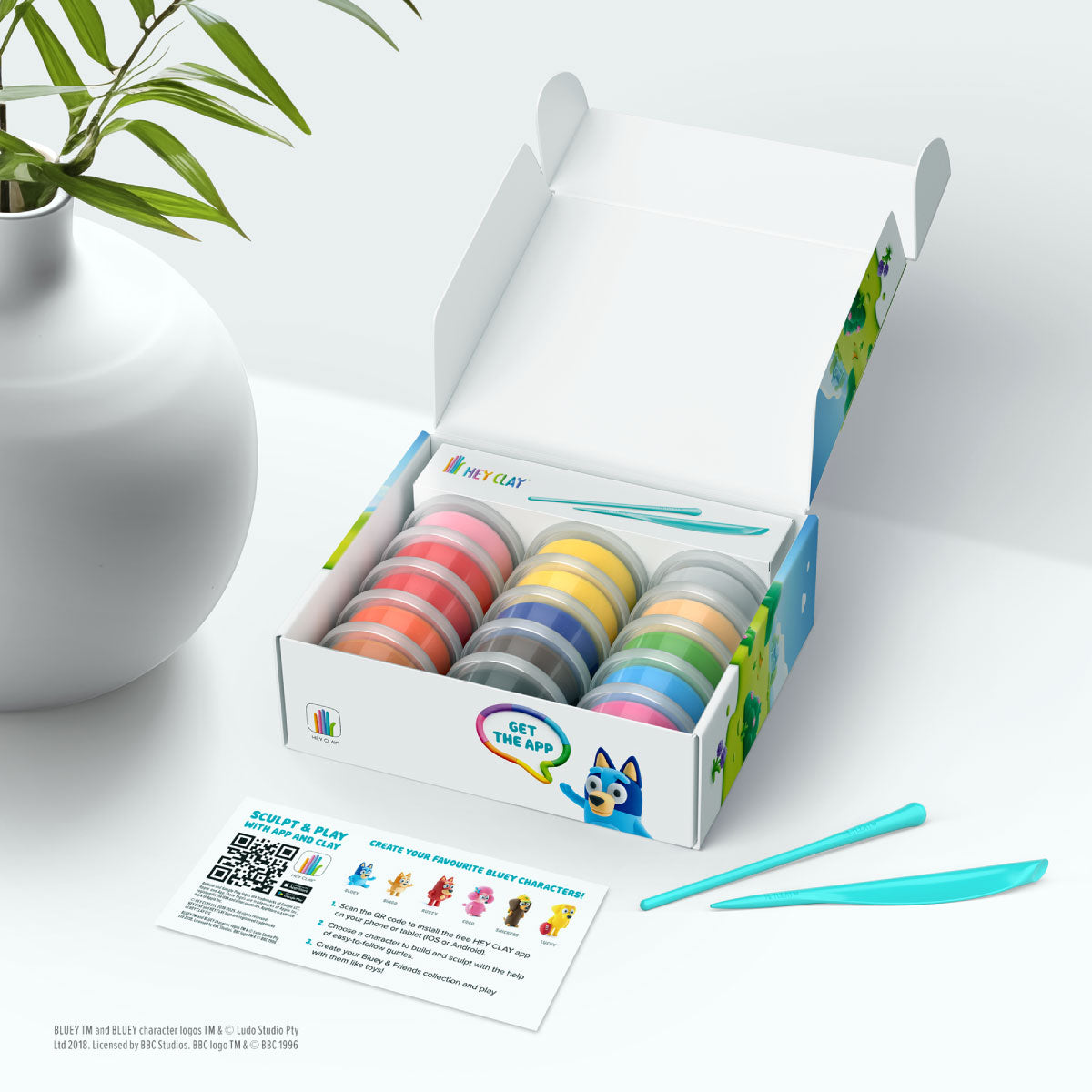 Hey Clay Bluey and Friends - 15 Air-Dry Clays