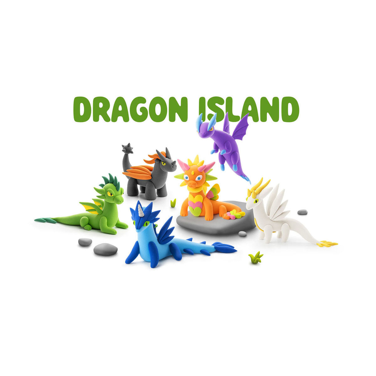 Hey Clay Dragon Island - 15 Air-Dry Clays