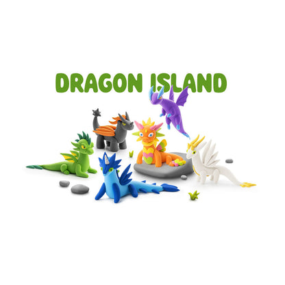 Hey Clay Dragon Island - 15 Air-Dry Clays