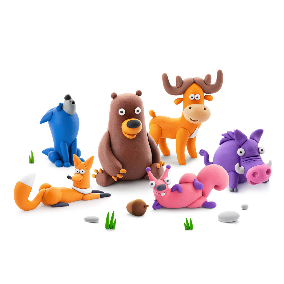 Hey Clay Forest Animals - 15 Air-Dry Modeling Clays