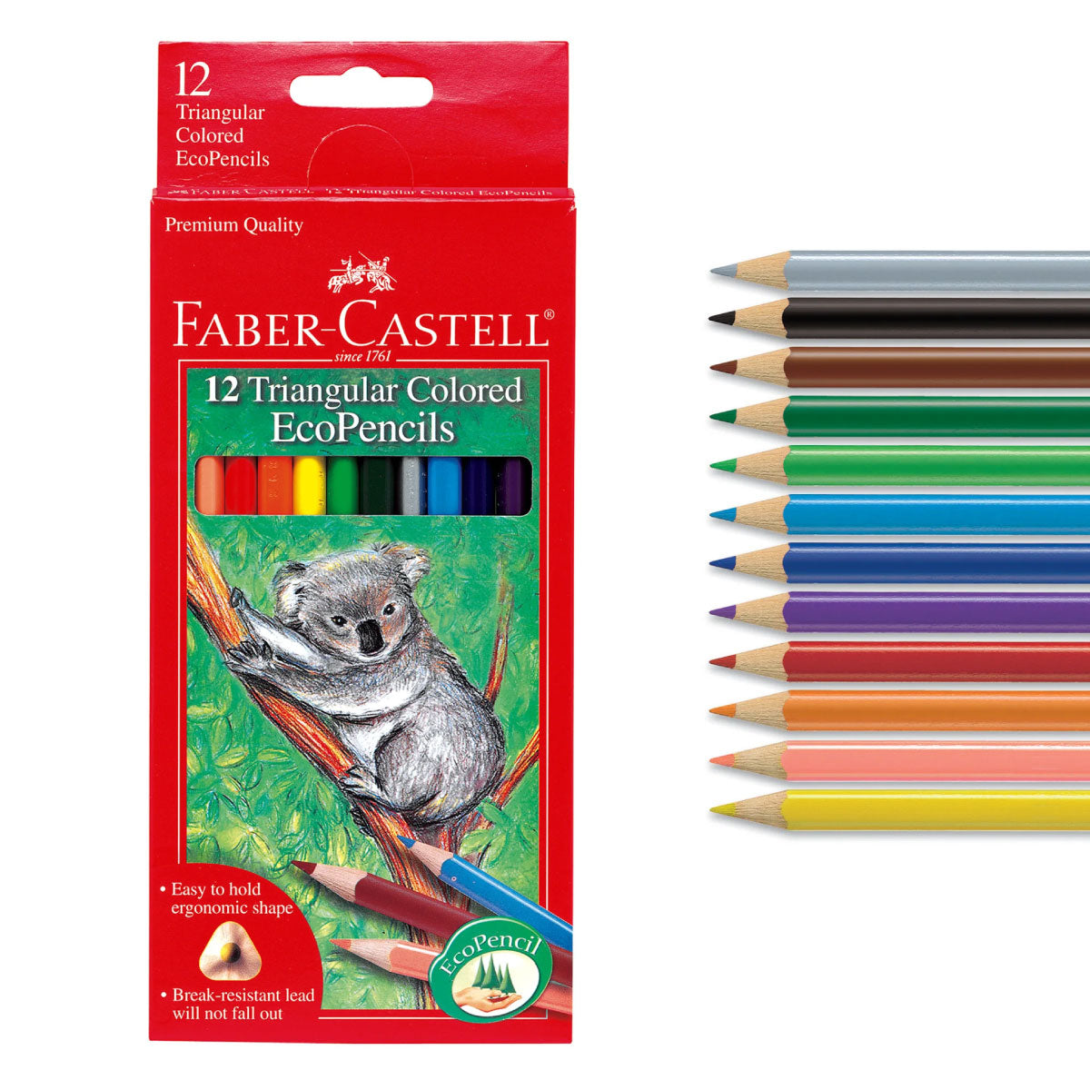Faber Castell EcoPencils Colored Pencils 12 pencils