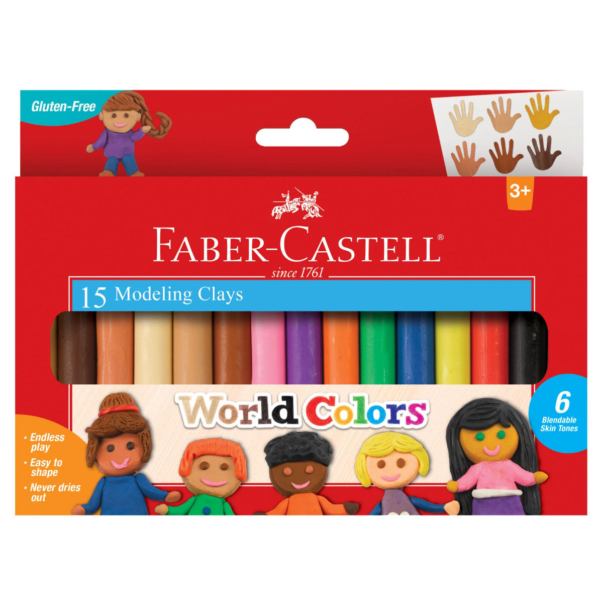 Faber Castell World Colors Modeling Clay 15 Colors
