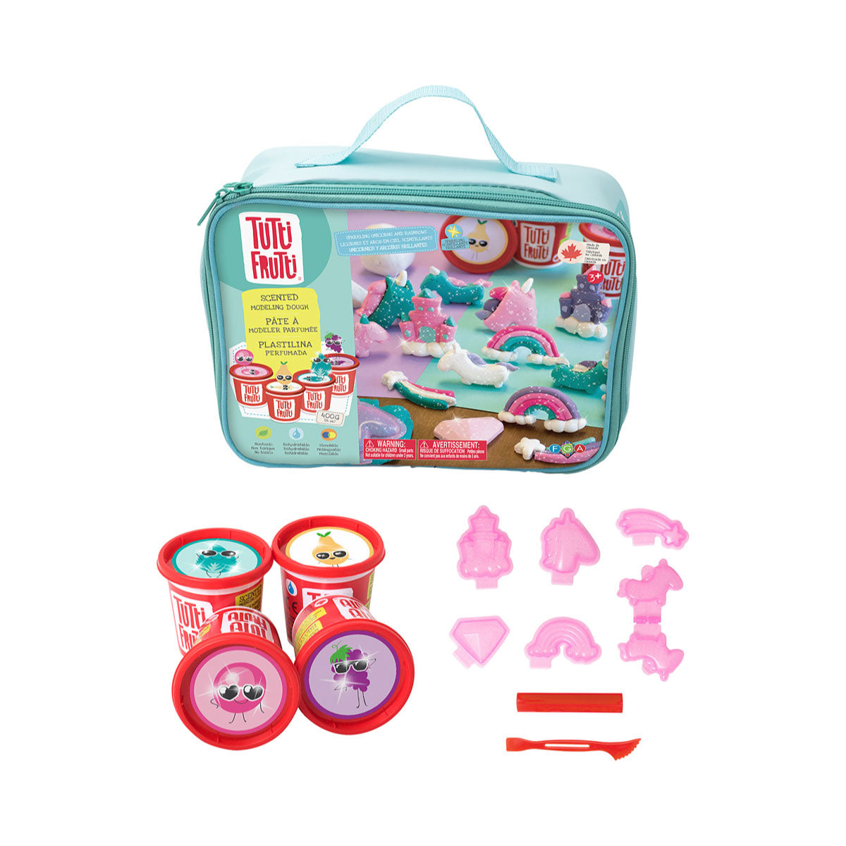 Tutti Frutti Lunchbag - Sparkling Unicorns and Rainbows Dough Kit