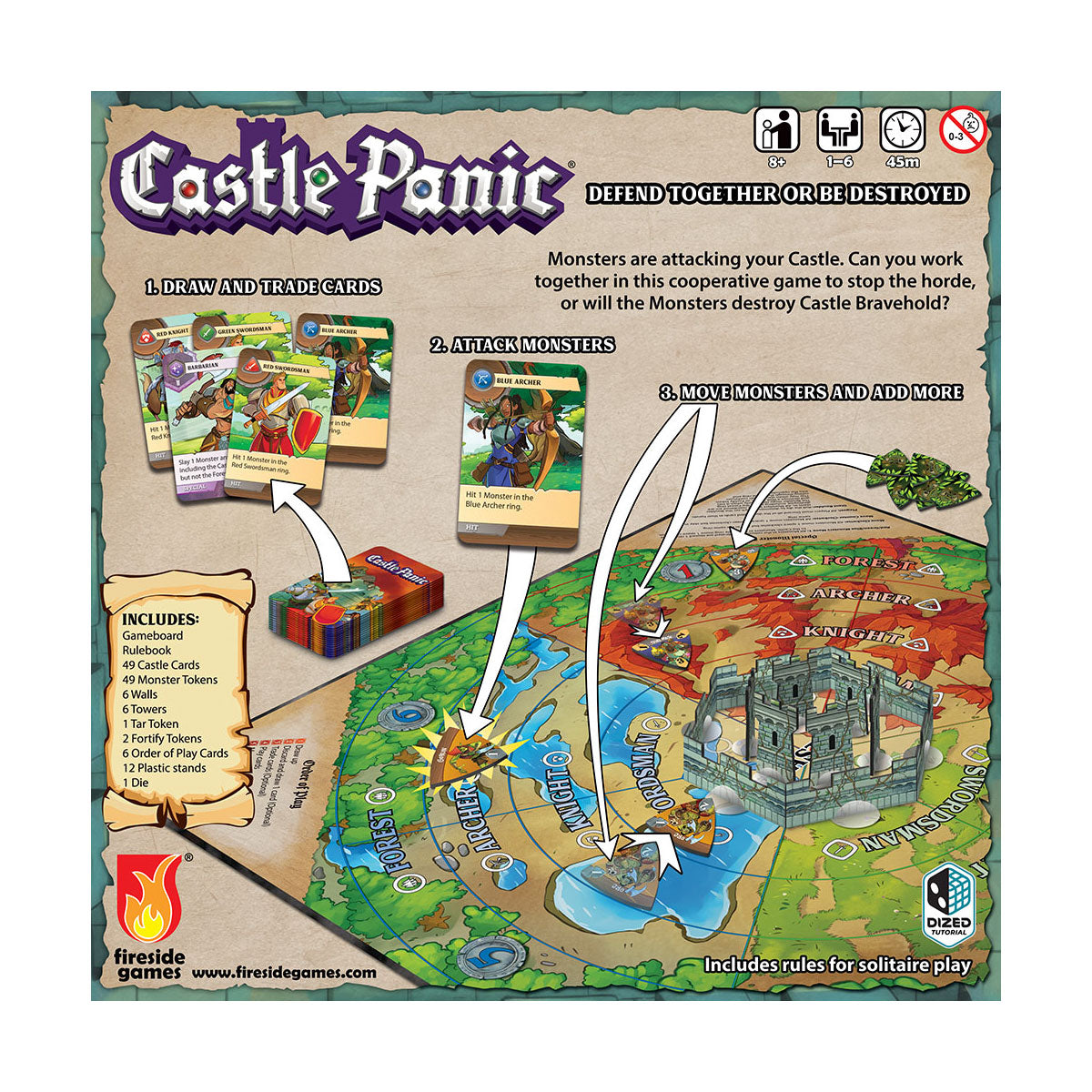 Fireside Games Castle Panic Cooperative Board Game