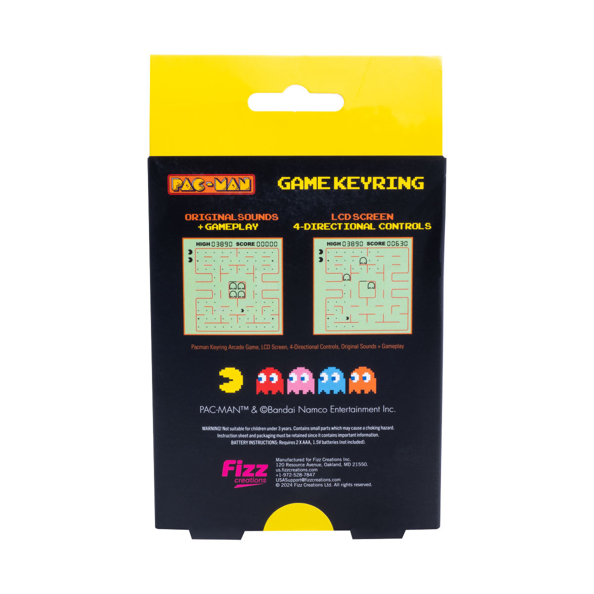 Pac-Man Keyring Arcade Game from Fizz Creations