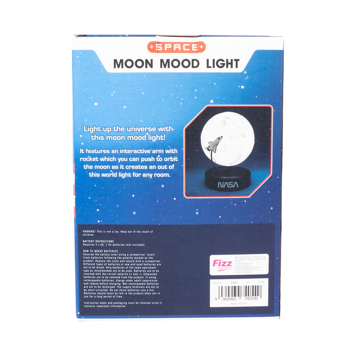 NASA Moon Mood Light from Fizz Creations
