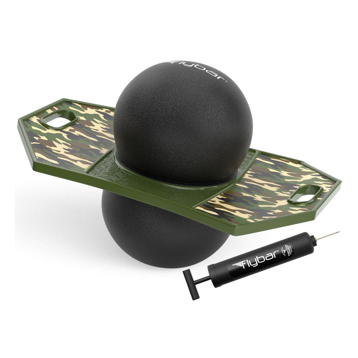 Camo Flybar Pogo Ball Trick Board