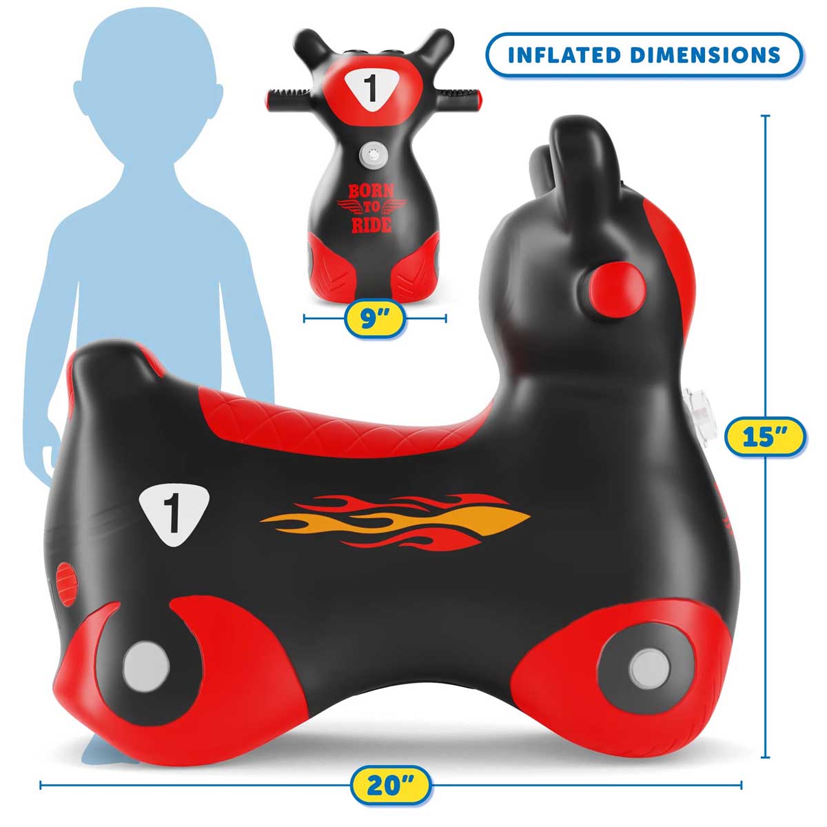 Waddle Zoomer Scooter Hopper Dimensions