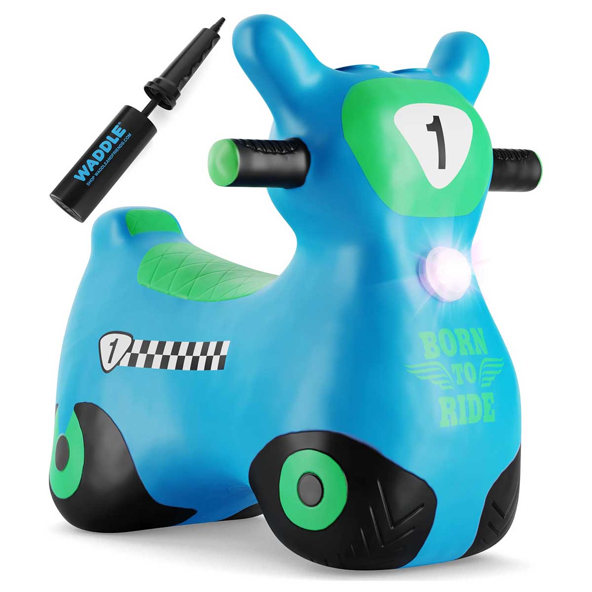 Blue Waddle Zoomer Scooter Hopper
