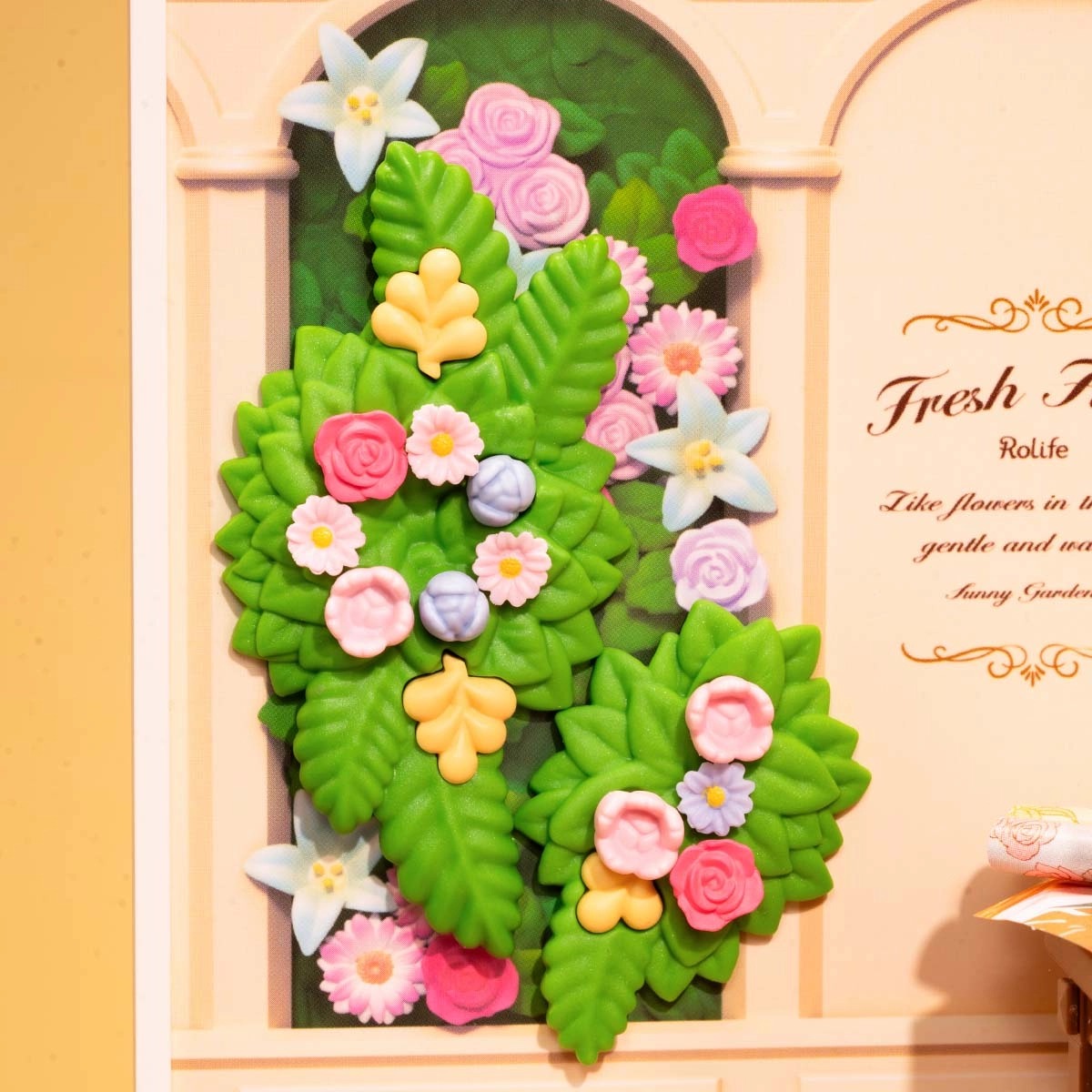 DIY Miniature House Kit - Fresh Flower Shop Hands Craft Rolife