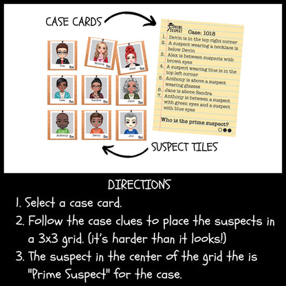 Prime Suspect Card Game from Fun Squared
