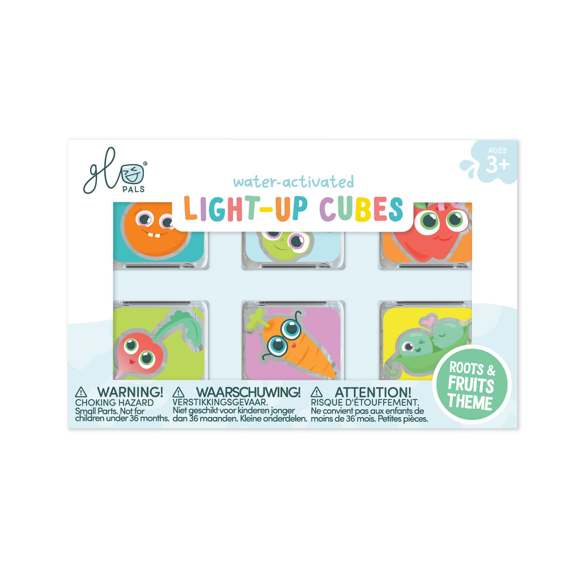 Glo Pals Roots and Fruits Themed Cubes 6 Pack