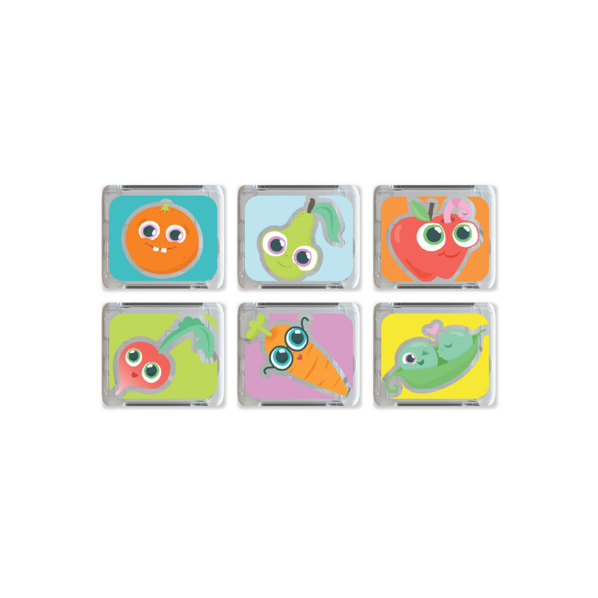 Glo Pals Roots and Fruits Themed Cubes 6 Pack