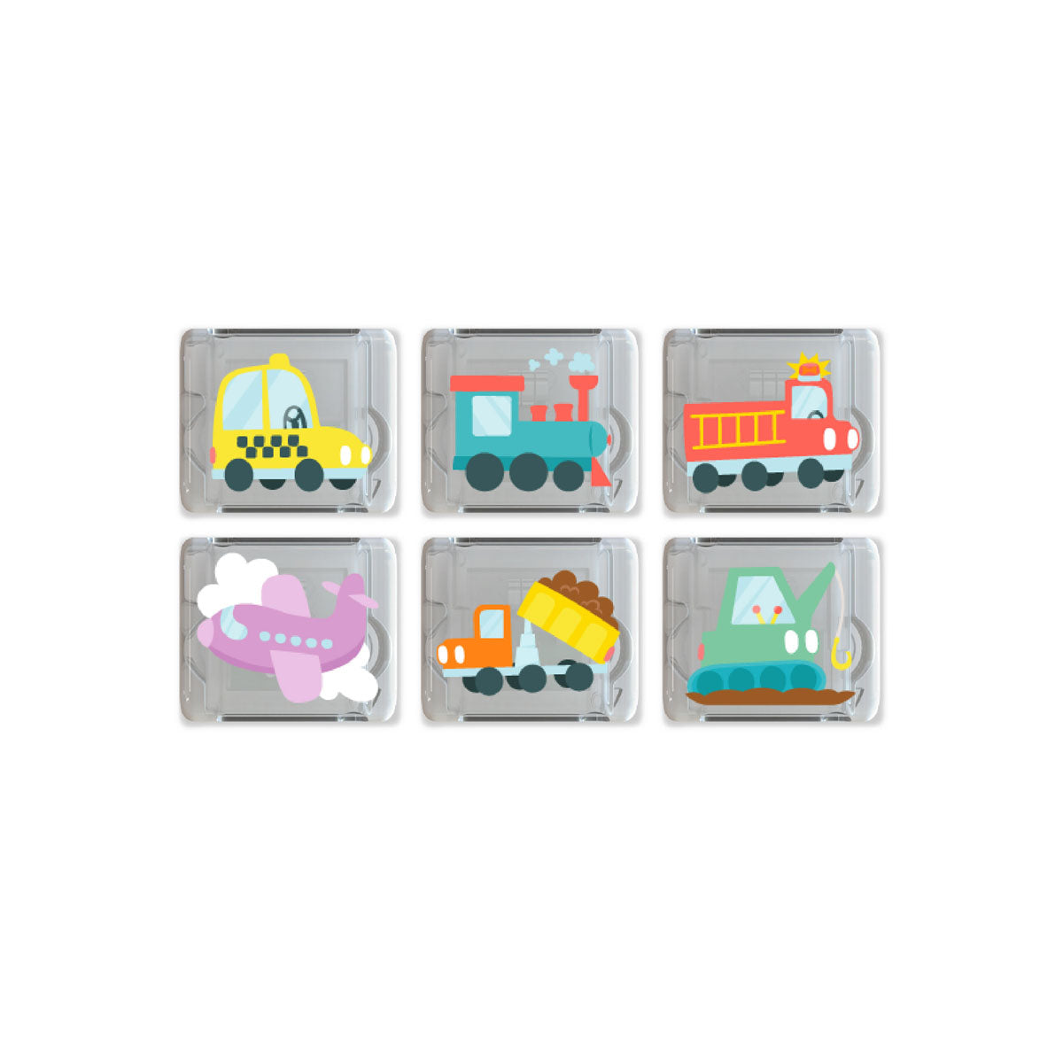 Glo Pals Transportation Themed Cubes 6 Pack