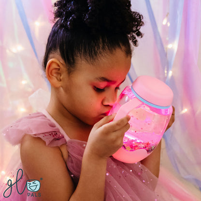 Glo Pals Sensory Play Jar - Bubblegum Pink