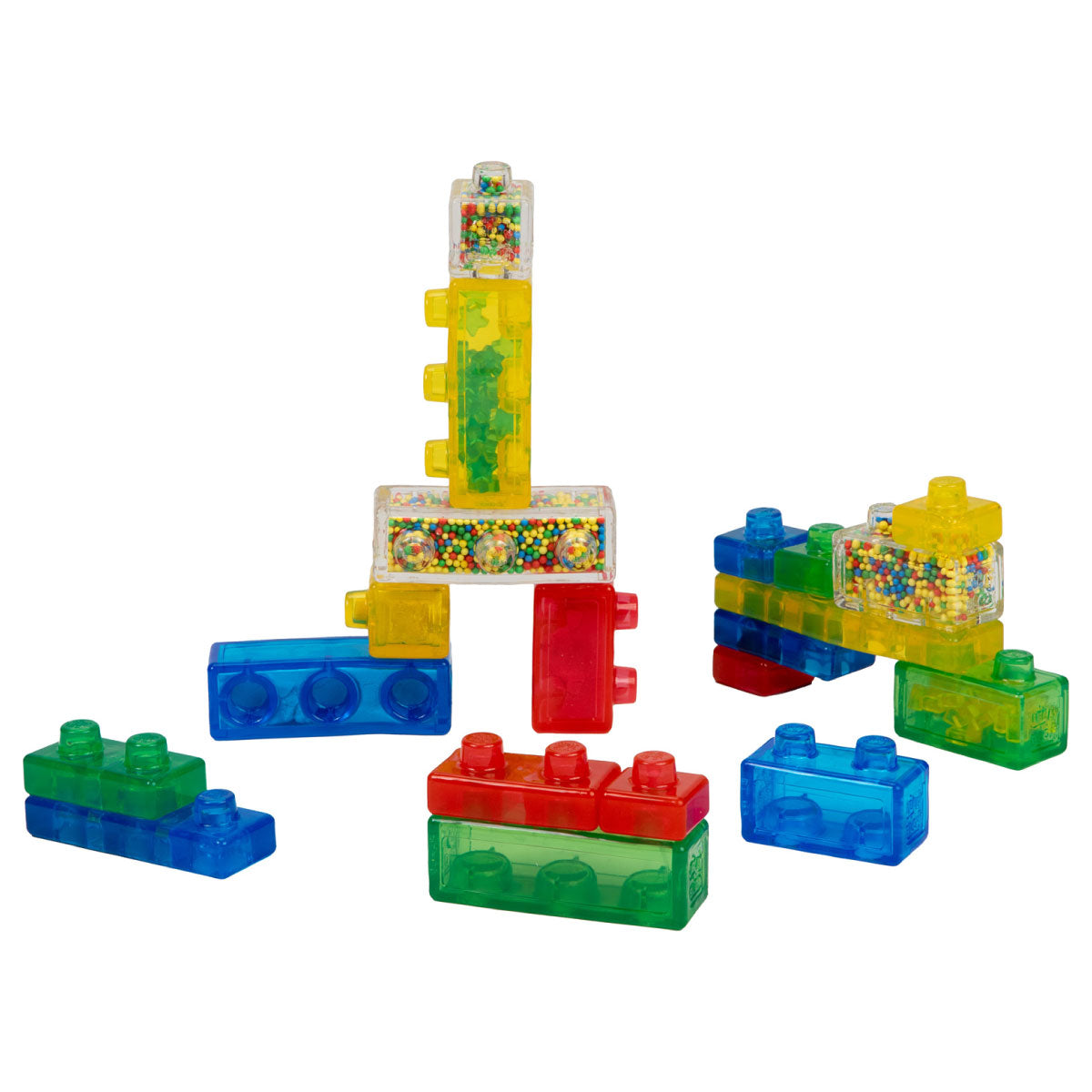 Goliath Games Jelly Blox 20 Piece Creative Building Kit Contents