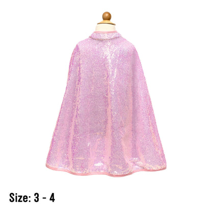 Great Pretenders Sequins Cape - Pink Size 3-4