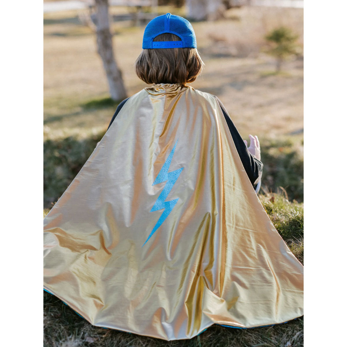 Great Pretenders Reversible Blue Lightning Holographic Cape