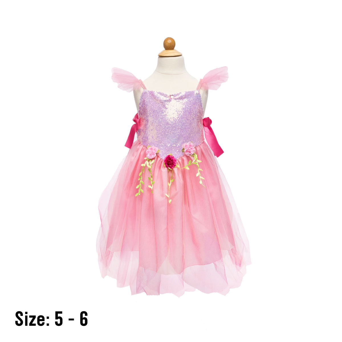 Great Pretenders Forest Fairy Tunic - Pink Size 5-6
