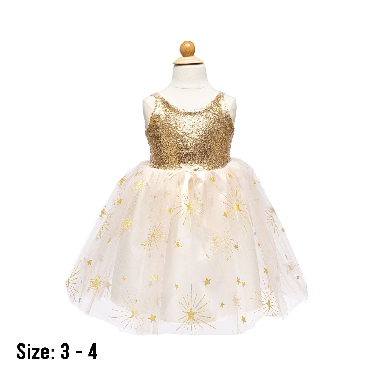 Great Pretenders Glam Party Gold Dress Size 3-4