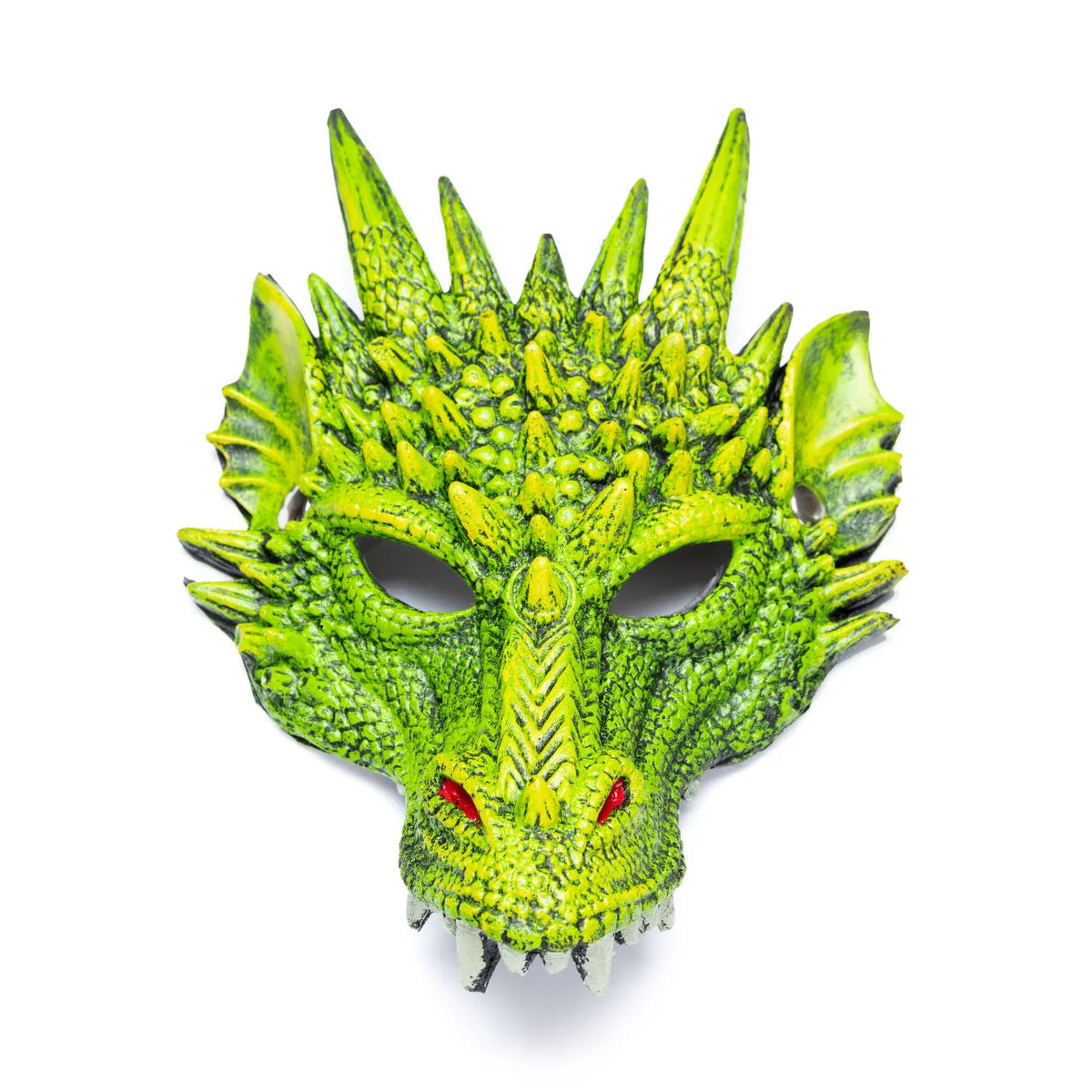Great Pretenders Rubberized Dragon Mask in Green