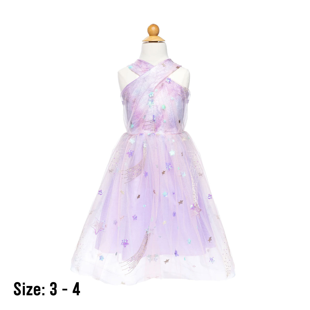 Great Pretenders Ombre Eras Dress in Lilac & Blue Size 3-4