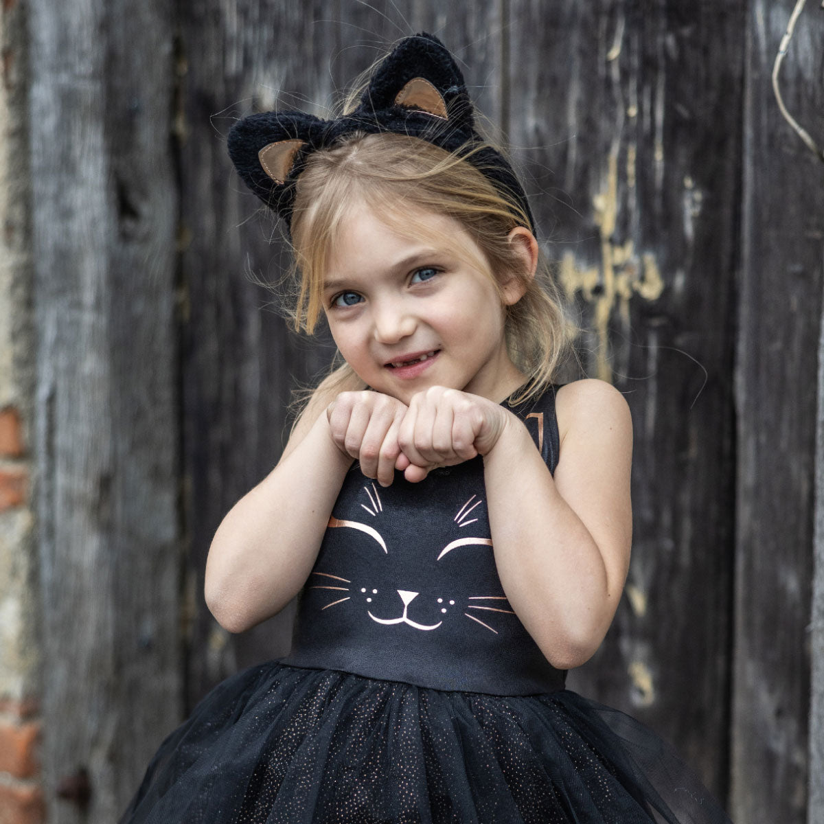 Great Pretenders Black Cat Dress & Headpiece