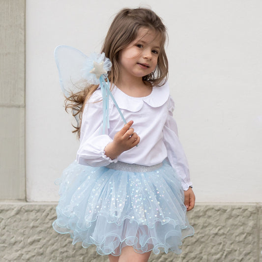 Great Pretenders Iridescent Celestial Fairy Wings, Tutu and Wand Set