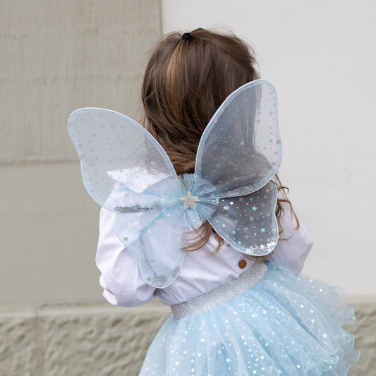 Great Pretenders Iridescent Celestial Fairy Wings, Tutu and Wand Set