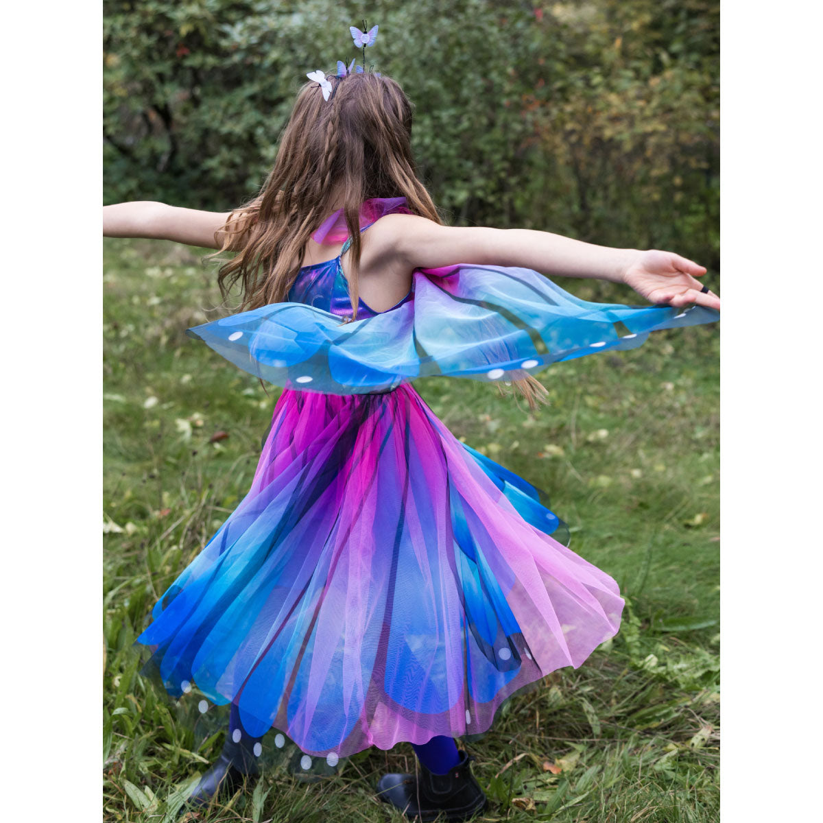 Great Pretenders Butterfly Twirl Blue Dress with Wings