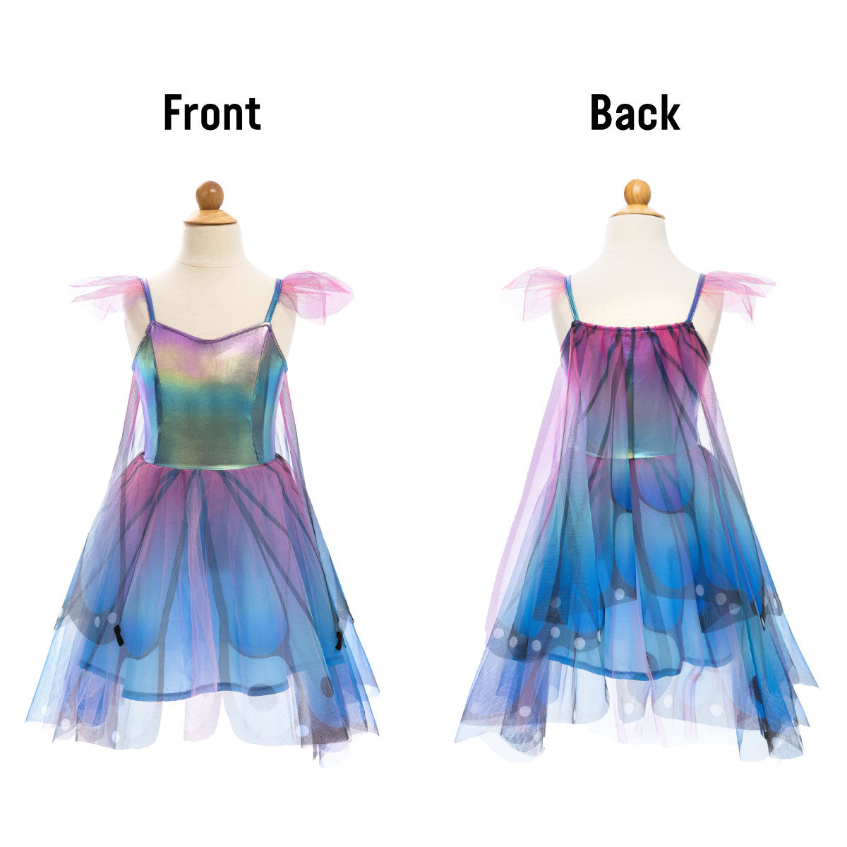 Great Pretenders Butterfly Twirl Blue Dress with Wings