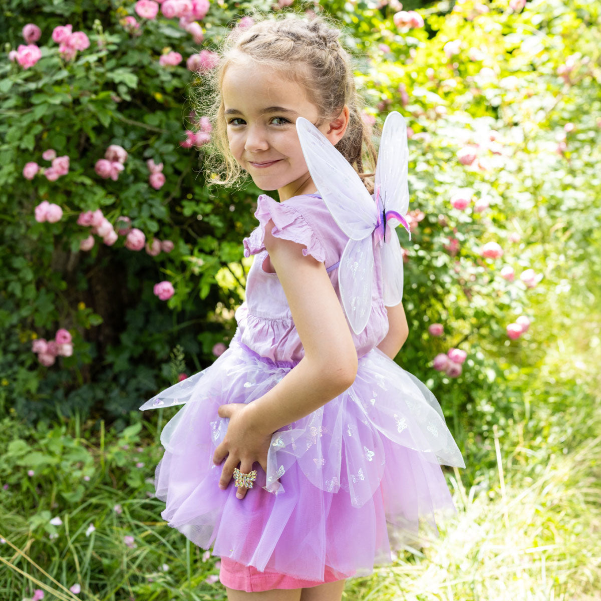 Great Pretenders Flutter Butterfly Skirt & Wings - Lilac