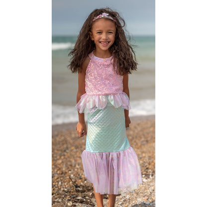 Great Pretenders Misty Mermaid Dress - Pink & Mint