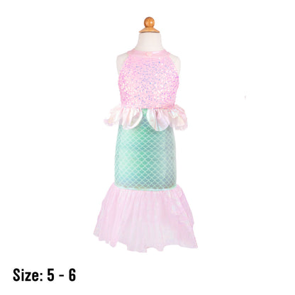 Great Pretenders Misty Mermaid Dress - Pink & Mint - Size 5-6