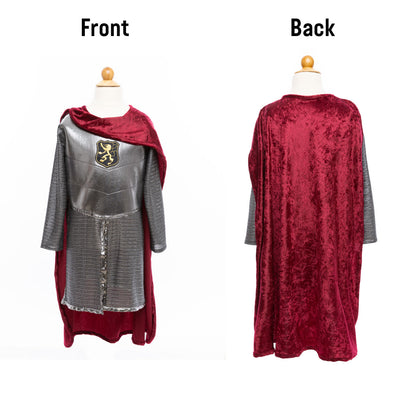 Great Pretenders Silver Knight Tunic with Red Cape